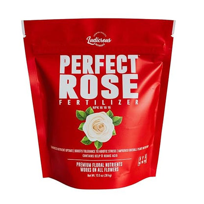 Perfect Rose Fertilizer – Premium Rose and Flower Fertilizers – Floral Nutrients for All Types of Flowers – Plant Nutrients with Kelp for Soil and Hydroponic Flower Gardens