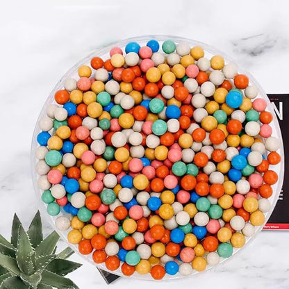 Colorful Leca Clay Pebbles 5LBS for Plants 8-10mm Natural Organic Leca Balls Indoor Potting Garden Soil for Orchid, Succulents, Hydroponics, Decoration, Drainage (Colorful-1, 5 lbs)