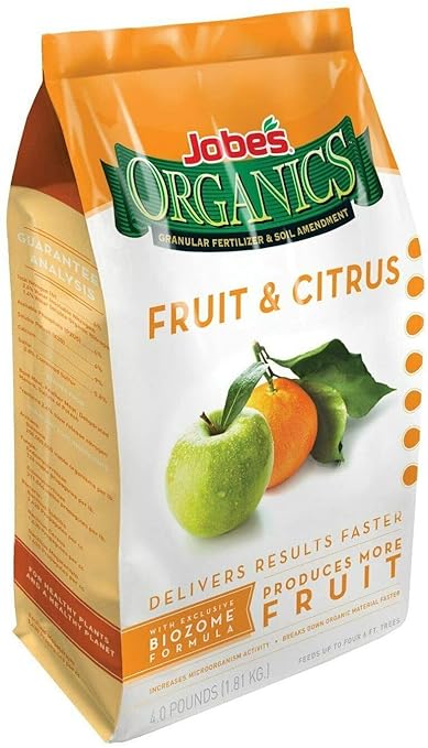 DOGNNAK Jobes 09226 Organic Fruit and Citrus Granular Fertilizer, 4 Lbs (Pack of 2)