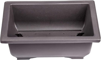 ZOENHOU 20 PCS 6.5 Inch Rectangular Bonsai Training Pots, Premium Plastic Plant Pot with Deep Humidity Trays, for Plants Flowers African Violets Reusable Durable
