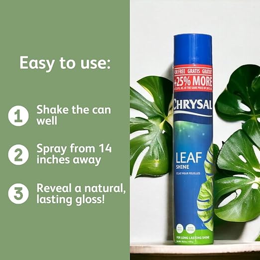 Chrysal LeafShine Spray for Indoor Plants (25oz 3 Pack)