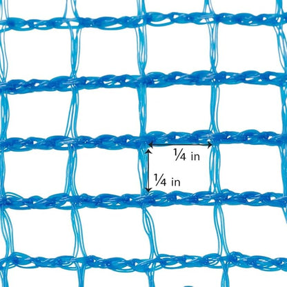 Debris Safety Netting Fire Retardant (8.6' x 150', Blue)