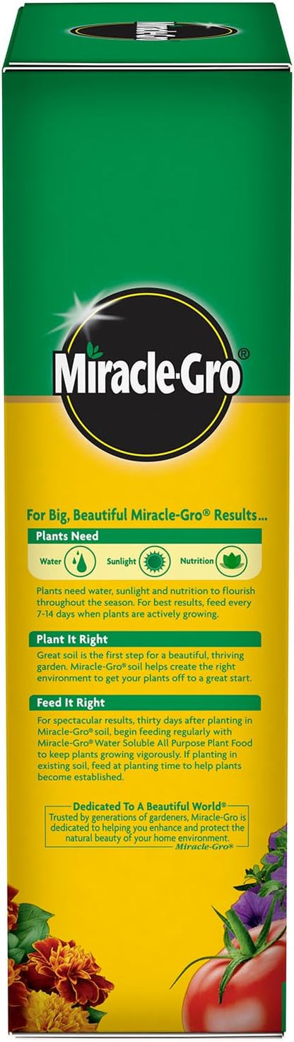 Miracle-Gro Water Soluble All Purpose Plant Food - Fertilizer for All Indoor or Outdoor Plants Including Roses, Flowers, Vegetables, Houseplants, Trees, and Shrubs, 12.5 lbs.