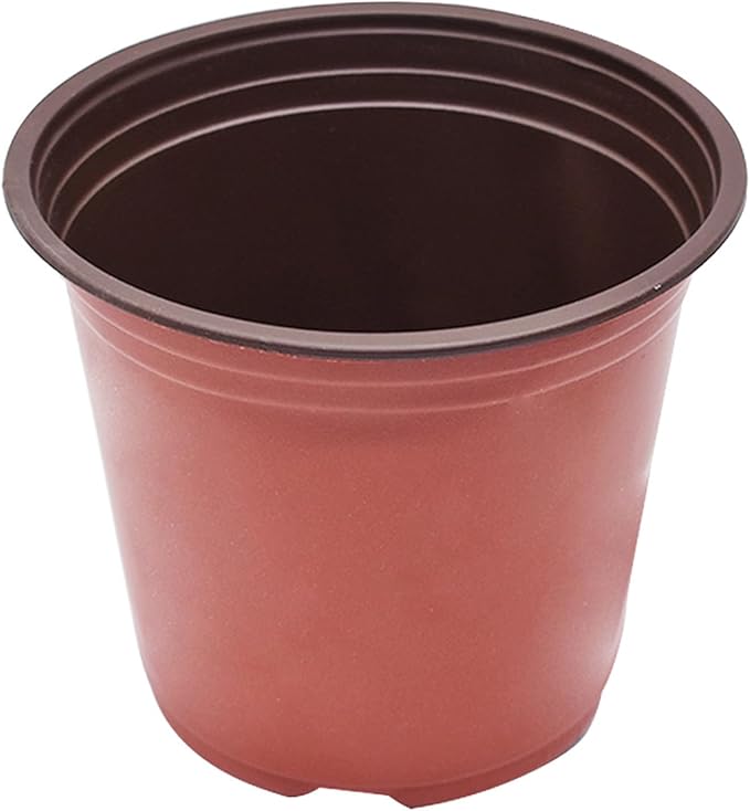 7" Seedling Pots Plastic Plant Containers Suit for Seeds Germination, Succulents Planting, Seeds Starting - 100 Pcs