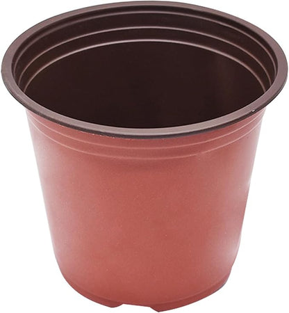 7" Seedling Pots Plastic Plant Containers Suit for Seeds Germination, Succulents Planting, Seeds Starting - 100 Pcs