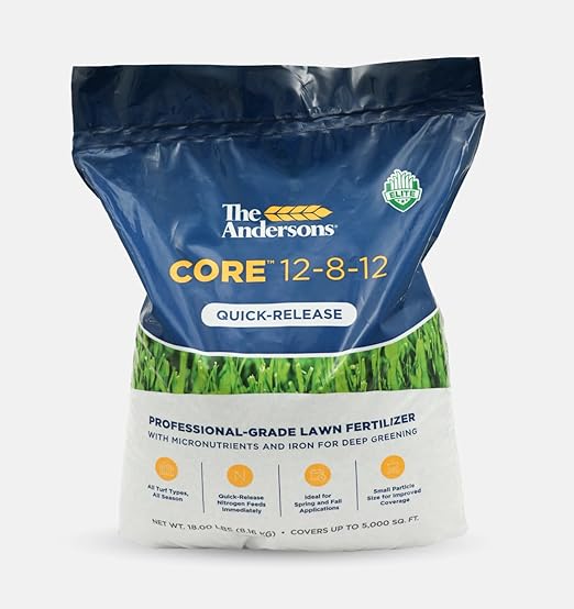 The Andersons Core 12-8-12 Professional-Grade Quick-Release Lawn Fertilizer - 45 lbs. Covers up to12,500 sqft.