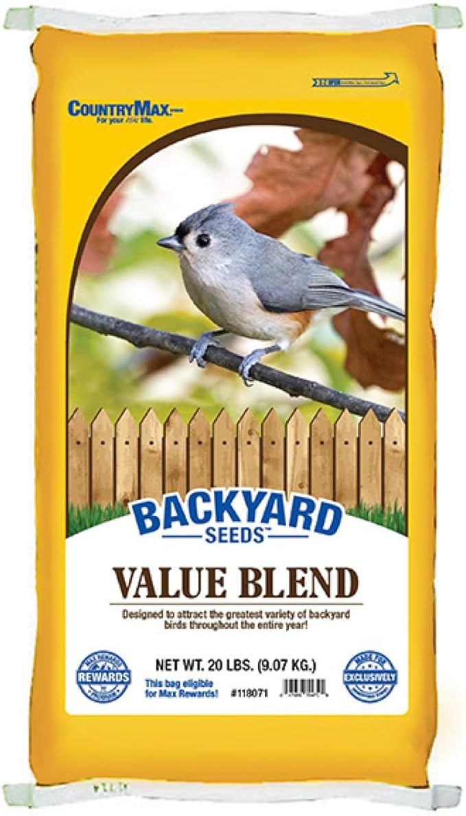 CountryMax Backyard Seeds Value Blend Economy Mix Wild Bird Seed 20 Pounds