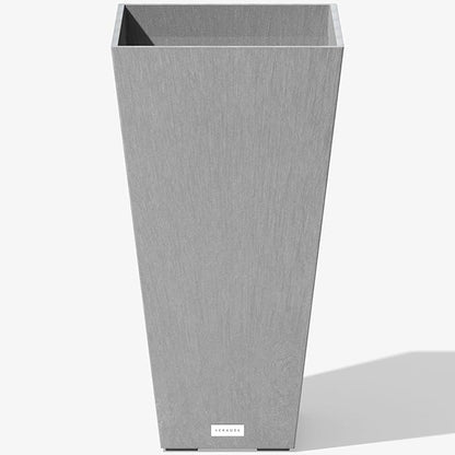 Veradek V-Resin Indoor/Outdoor Taper Planter (26 inch, Grey)