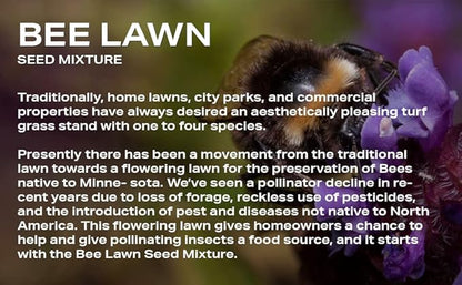 Twin City Seed Co. Bee Lawn Mix, Grass & Flower Mixture, 25 lb Bag