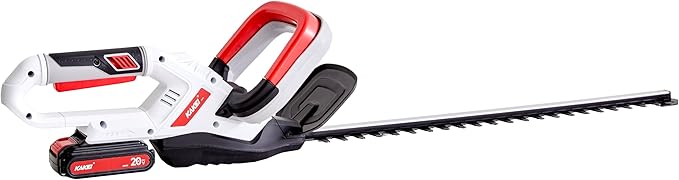 KAKEI 20V Cordless Hedge Trimmer with 520mm Blade & 40Min Runtime | Adjustable 5-Angle Swivel Handle, Lightweight Aluminum Body, Blade Guard for Effortless Trimming