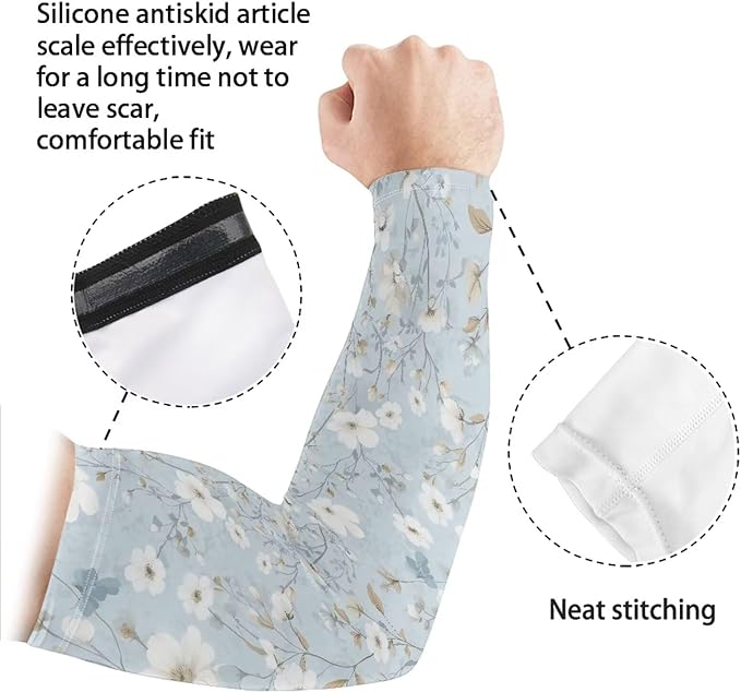 Binienty Unisex Arm Sleeves for Driving, Golf, Cycling, Sports, UV Protector Cooling Arm Sleeves Cover