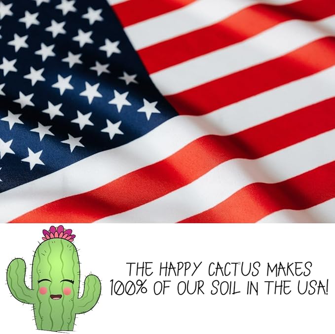 Cactus Soil Potting Mix with Mycorrhizal Fungi - 4 Quarts of Soil for Succulents and Cactus - High Drainage, Slightly Acidic, Soil for Healthy and Happy Indoor Plants