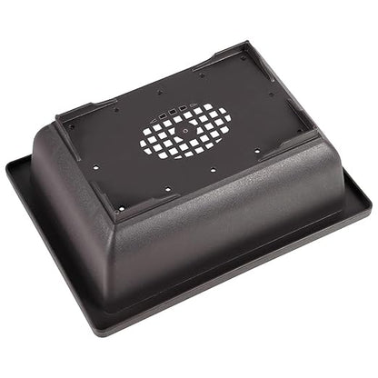 20 Pack Black Plastic Bonsai Training Pots with 20 Trays, Rectangular Planters, 6.5 Inches