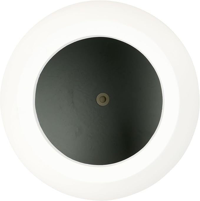 SAFAVIEH Outdoor Patio Furniture Gerand White Concrete Ficonstone Round Planter Pot (Fully Assembled)