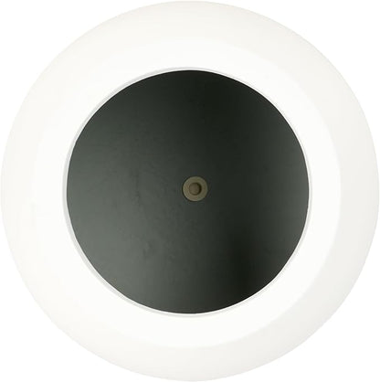 SAFAVIEH Outdoor Patio Furniture Gerand White Concrete Ficonstone Round Planter Pot (Fully Assembled)