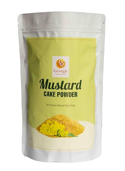 Mustard Oil Cake Powder – All-Purpose Natural Fertilizer Concentrate for Flower, Vegetable, Herb, Fruit Tree & Plants – Organic Soil Conditioner, Plant Food, Garden Fertilizer(1.5 lb)