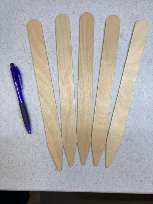 50 Wooden 12" L x 1-1/8" W, Plant Stake Labels for Field or containers New 12 inch Size Wood