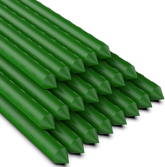58 Inch Garden Stakes Sturdy Plant Sticks Support Tomato Stakes for Vegetable
