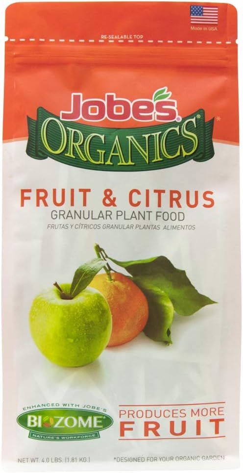 Jobe's 09226 Organic Fruit and Citrus Granular Fertilizer, 4 Pound