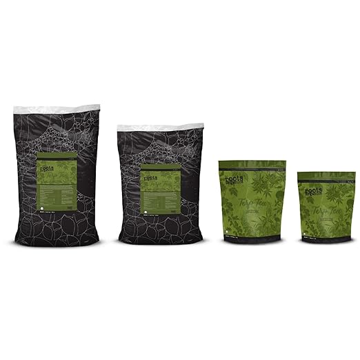 Roots Organics Terp Tea Grow Dry Fertilizer Plant Additive for Large & Small Gardens, Use as Base Amendment to Increase Microbial Activity, 40 Pounds