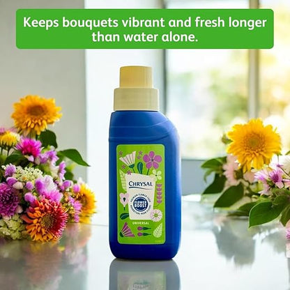 Chrysal Cut Flower Universal Food (10 ml/L Bottle) — Increase The Flower Boost with Floral Supplies for Fresh Flowers — Flower Arrangements Supplies — Ideal Florist Supplies — Flower Food