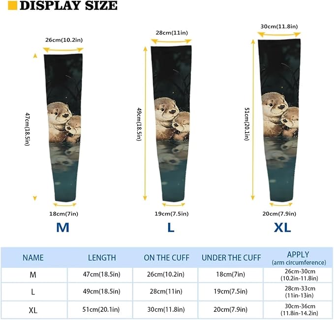 Binienty Unisex Arm Sleeves for Driving, Golf, Cycling, Sports, UV Protector Cooling Arm Sleeves Cover
