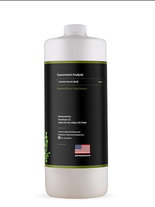 Chemboys Super Kelp Liquid Seaweed Fertilizer – Kelp Plant Food Supplement for Plant Growth Bloom & Yield Boost – Liquid Kelp Seaweed Concentrate Garden Fertilizer - 15 Gallon