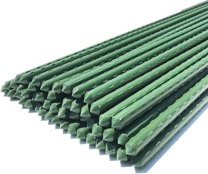 WAENLIR Garden Stakes 48 inch 4ft Sturdy Tomato Stakes, Plant Stakes for Outdoor Plants, Plant Support Sticks for Gardening, Pack of 50