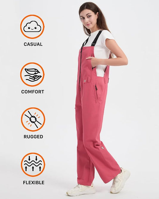 Women's Comfort Fit Tough Flex Canvas Work Bib Overalls