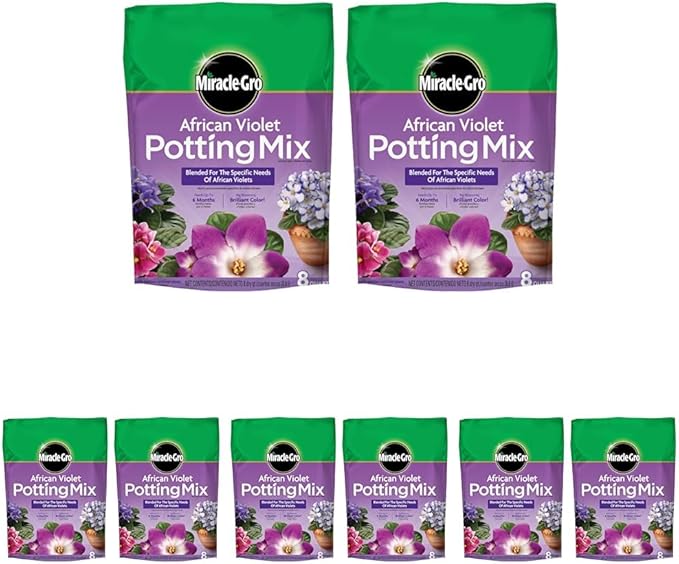 Miracle-Gro African Violet Potting Mix, 8qt, 8-Pack