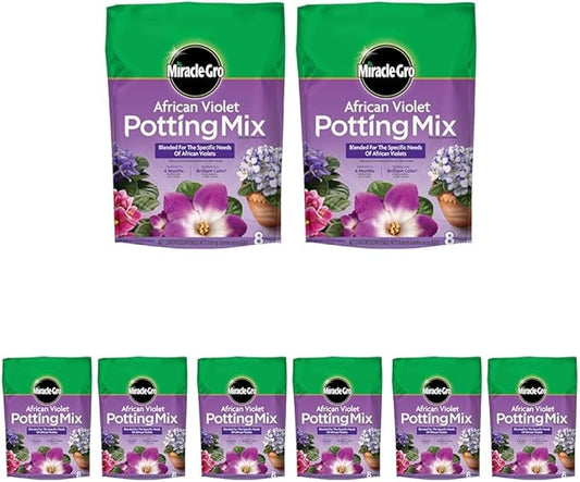 Miracle-Gro African Violet Potting Mix, 8qt, 8-Pack
