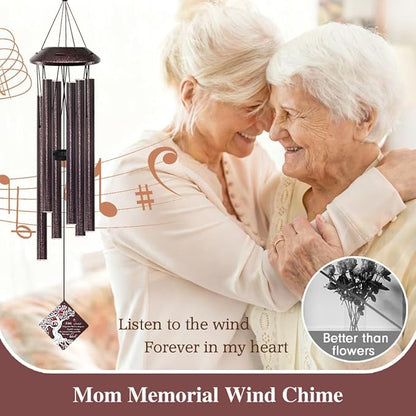 Memorial Wind Chime with Cardinal Bird and Tree – Sympathy Gift for Loss of Loved One – Bereavement Wind Chime with Saying “A Little Red Cardinal Bird to Let You Know” for Garden or Outdoor Decor