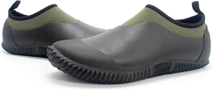 SWIFTFROG Men’s Garden Boots - Unisex Waterproof Ankle Slip-On Footwear Rubber Rain Boots for Men Women Outdoor,Camping,Gardening