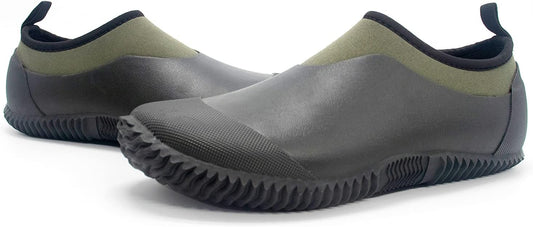 SWIFTFROG Men’s Garden Boots - Unisex Waterproof Ankle Slip-On Footwear Rubber Rain Boots for Men Women Outdoor,Camping,Gardening