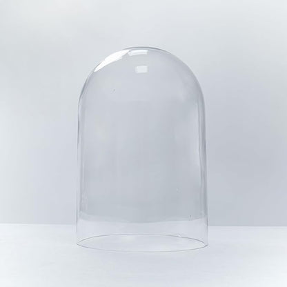 CYS EXCEL Tall Glass Cloche Dome (H:15" D:9.75") | Multiple Sizes Decorative Showcase Display for Antique Collectibles | Bell Jar Terrarium & Dessert Cover