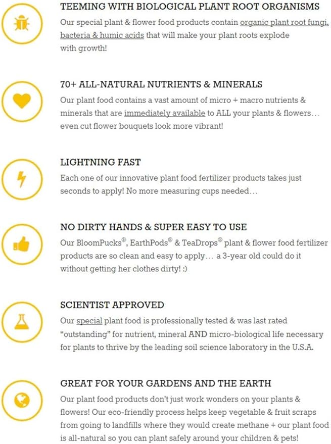 100 EarthPods - Bio Organic Plant Starter Fertilizer Spikes – Special Plant Food Formulated to Jump Start Roots for New Plantings – Prevent Transplant Shock - Made in USA