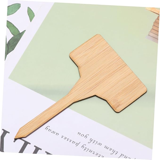 Mipcase 20pcs Thicken Label Signs t Shape Mini Plant Ornaments for Garden and Nursery Color Plaques for Easy Plant Tracking