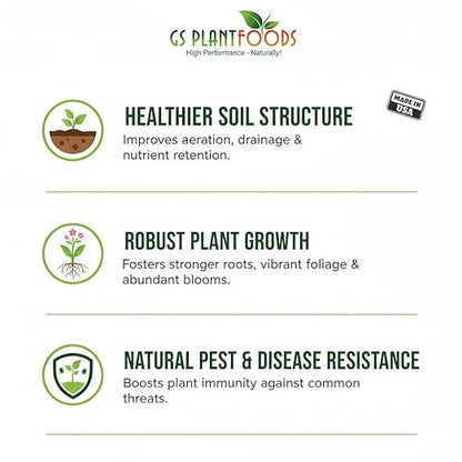 GS Plant Foods Root Ruckus – Dry Soil Zone Conditioner – Humic-Rich Granules with Kelp Components to Support Soil Structure & Nutrient Availability (11 oz)