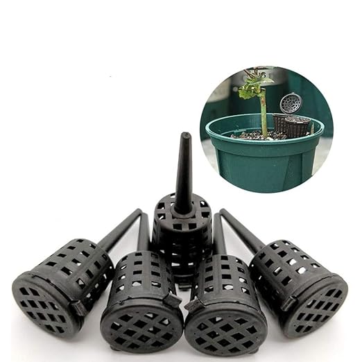Happyyami 50pcs Bonsai Fertiliser Baskets Plastic Fertilizer Box Fertilizer Basket with Cover Plant Grow Fertiliser Container Box for Bonsai Orchid Flower Garden Tool