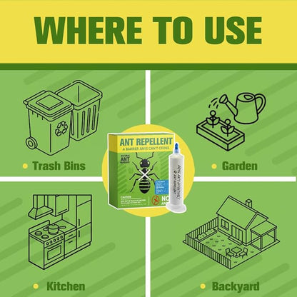 Ant Repellent for Indoor and Outdoor Use, Ant Repellent,Keeps Ants Away, Safe for People, Pets, and Plants, Ideal for Kitchen, Bathroom, Patio, and Basement, Easy to Apply - 4P