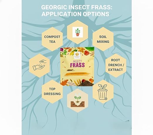 Organic Insect Frass Fertilizer – All Purpose Plant Food & Soil Amendment, Enhances Soil Health, Root Development & Plant Growth – Ideal for Houseplants, Flowers, Vegetables & Lawns (3 lb)