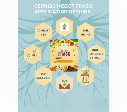 Organic Insect Frass Fertilizer – All Purpose Plant Food & Soil Amendment, Enhances Soil Health, Root Development & Plant Growth – Ideal for Houseplants, Flowers, Vegetables & Lawns (3 lb)