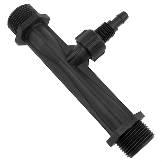 1PCS Black Venturi Fertilizer Injector 3/4 inch Injector Irrigation Fertilizer Injector Agricultural Irrigation Tool