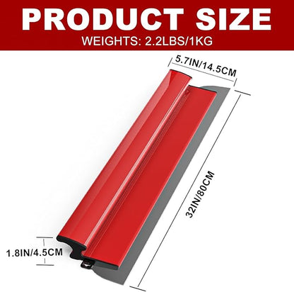 32 Inch Drywall Skimming Blade, Replaceable 0.38mm Stainless Steel Blade, Drywall Trowel for Gyprock, Drywall and Wall-Boardrd, Ergonomically Designed Grip