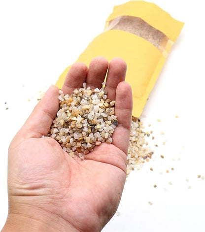 Coarse Sand. Golden Color. 1/8 Inch 10 lbs. for Potting Soil, Succulents, Pots, Plants, Gardening, Indoor, Crafting, Vase Fillers, Landscaping (X-Mini, COARSE Sand - Golden, 10)