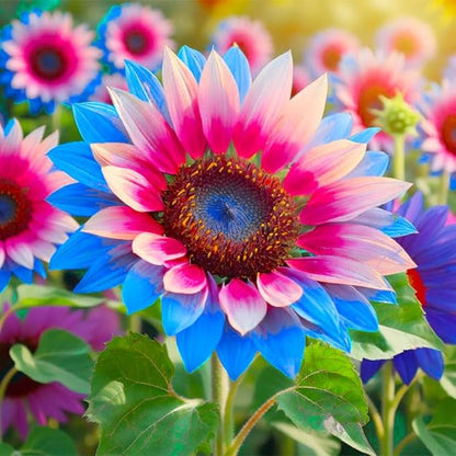 100+ Exotic Sunflower Seeds for Planting Rare Bright Sunflowers Non-GMO Heirloom Seeds for Home Garden Outdoors