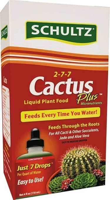 Schultz Cactus Plus 2-7-7 Liquid Plant Food, 4-Ounce, 3 Pack