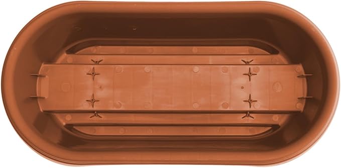 Bloem Deck Balcony Rail Planter: 24" - Terra Cotta