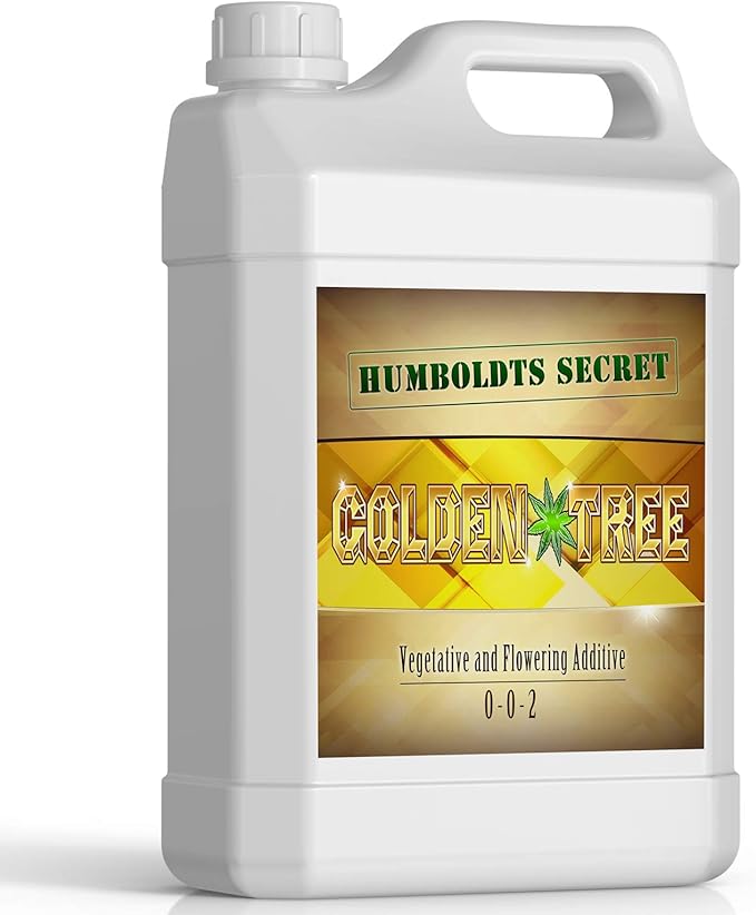 Humboldts Secret Golden Tree Liquid Plant Food | Enhances Growth Indoors or Outdoors | All-in-One Plant Nutrients for Vegetables, Trees, Flowers, Fruits, Roses, Lawns, Tomatoes | 32 Ounce