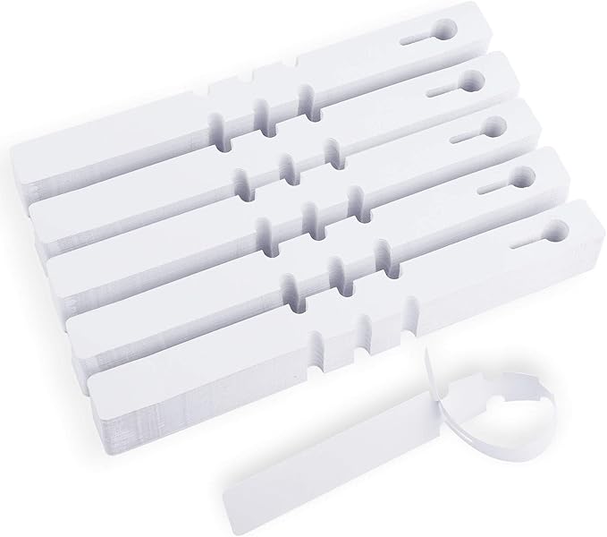 eZAKKA Plant Labels, 500pcs Plant Tags Markers Plastic Wrap Around Hanging Garden Markers Labels Tree Tags Sticks for Seedlings Outdoor Garden Waterproof, 2 x 20 CM